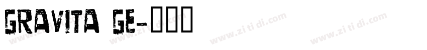 gravita ge字体转换